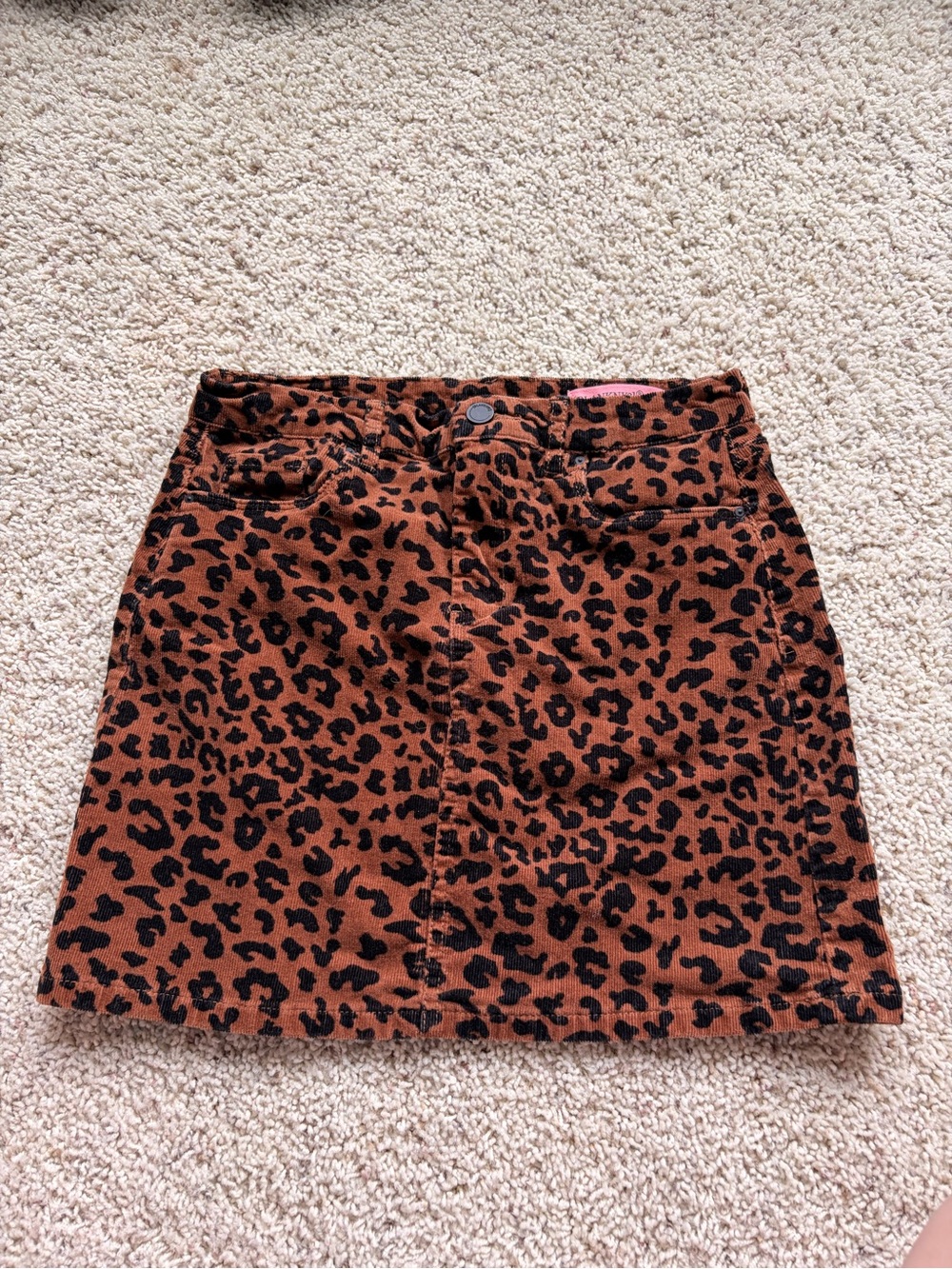 Blank NYC Leopard Print Mini Skirt - Brown & Black